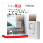 UltraPro Personal Security Window and Door Alarm, 1 Pack, DIY Protection, Burglar Alert, Wireless Chime/Alarm, Easy Installation, Home Security, Ideal for Home, Garage, Apartment, White, 56789
