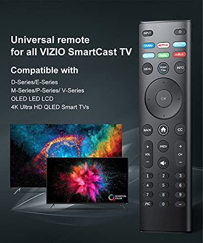 Universal Remote for VIZIO D/M/P/V Series TVs