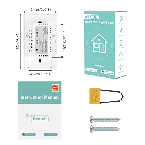 Smart Light Switch with Wifi, Alexa-Compatible