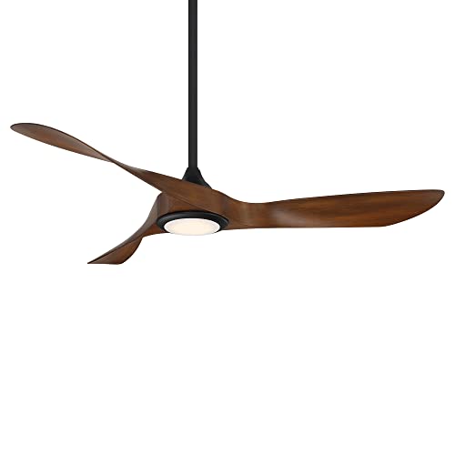 WAC Smart Fans 54in Black Koa Ceiling Fan
