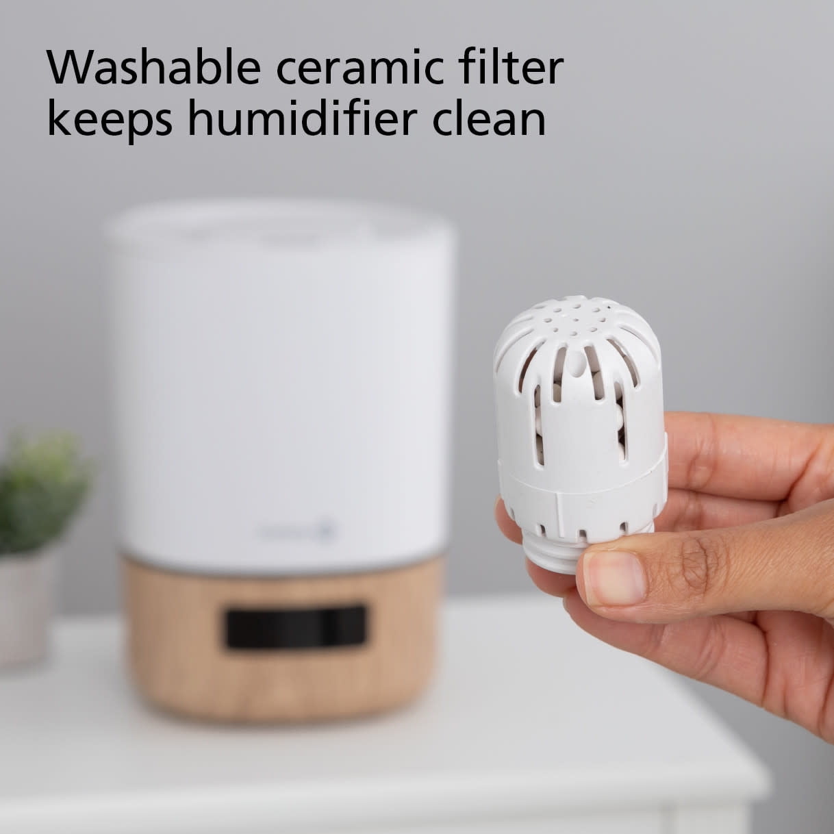 Smart Humidifier with Hygrometer and Nightlight