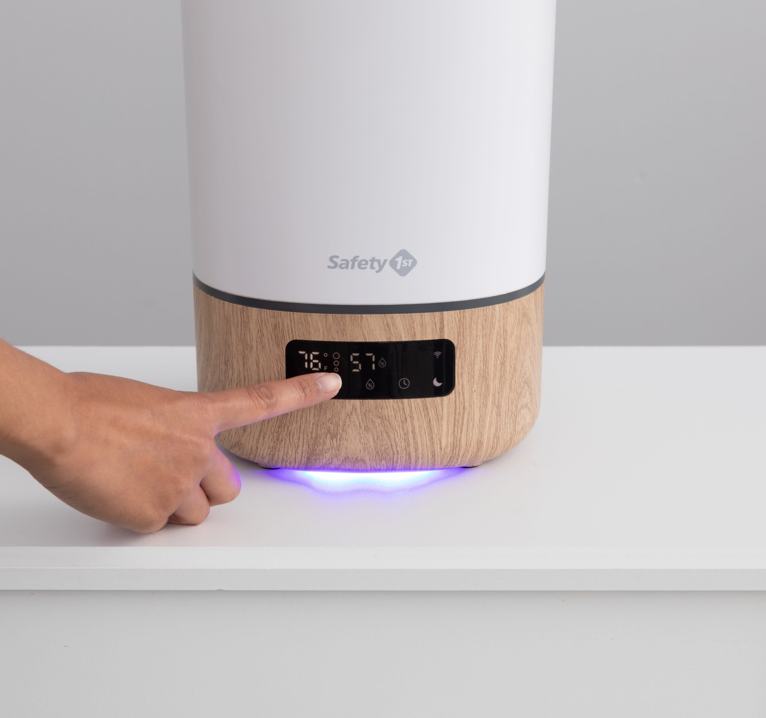 Smart Humidifier with Hygrometer and Nightlight