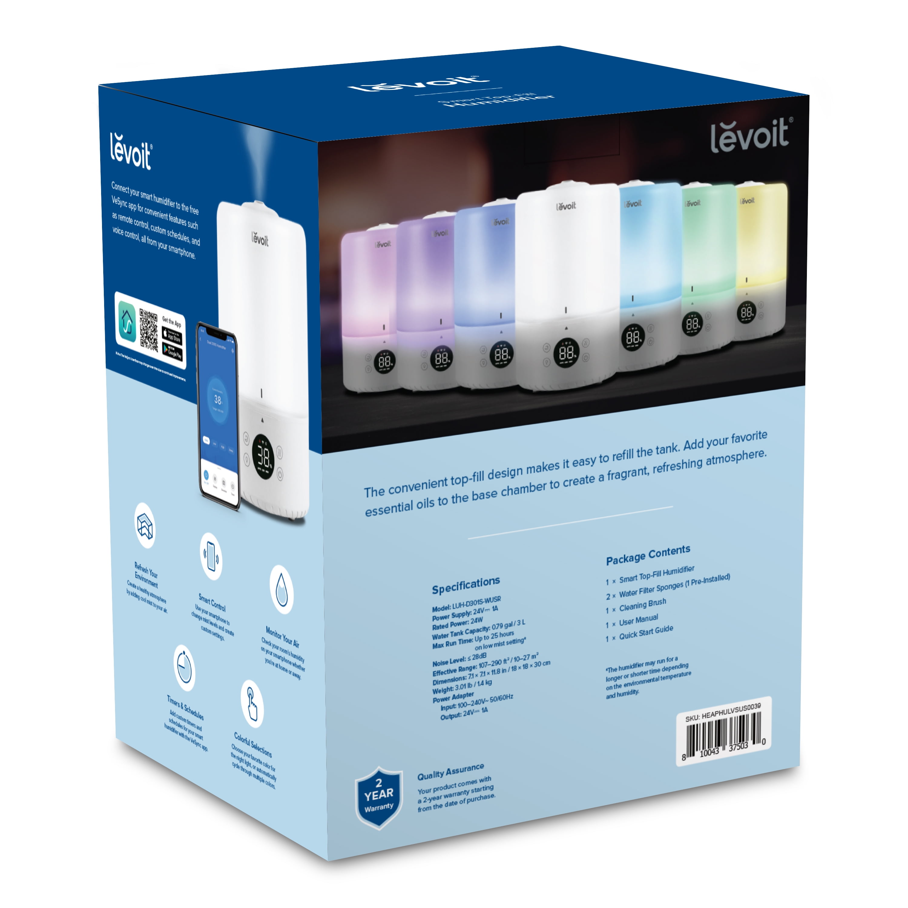 Levoit 200S Smart Top Fill Humidifier