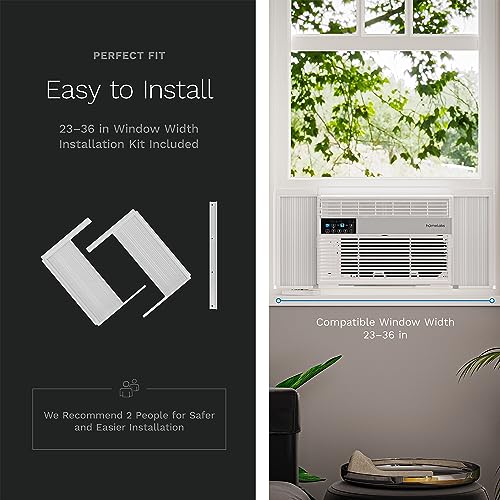 hOmeLabs 8000 BTU Smart Window AC Unit