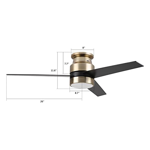 Smart 52-Inch Ceiling Fan with Light Controls