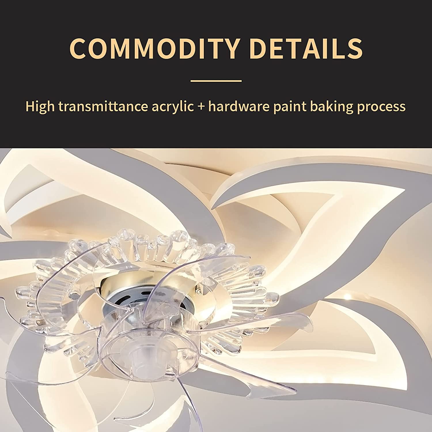 Bladeless Smart Ceiling Fan with Remote Control