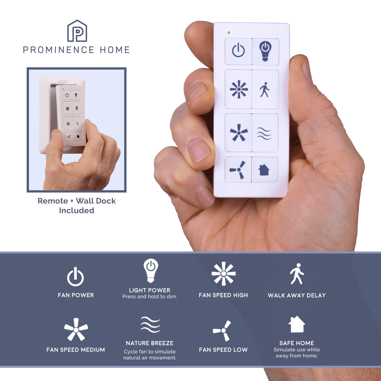 Prominence Home Enoki 52" White Smart Ceiling Fan