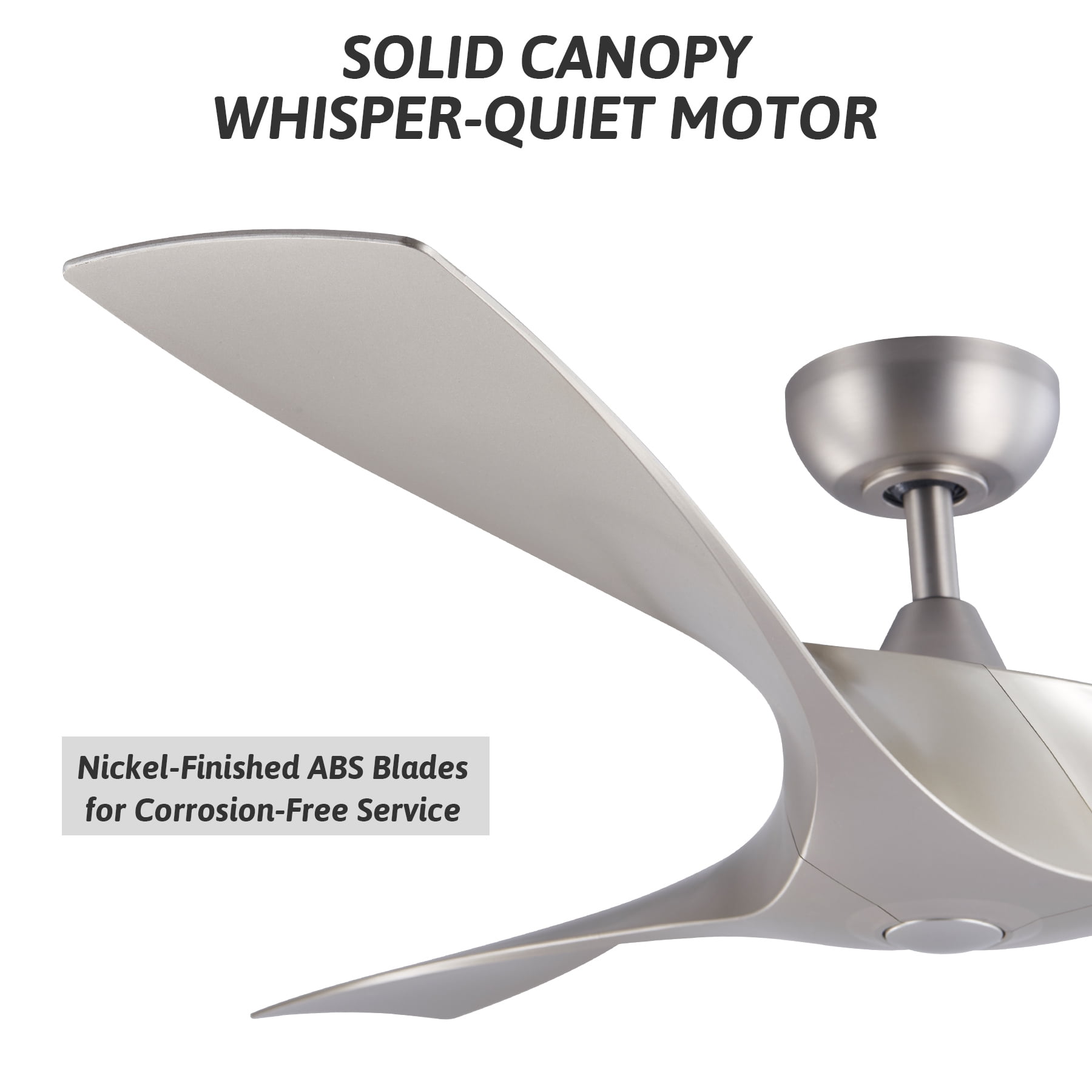 52" Smart Ceiling Fan with Remote Control Options