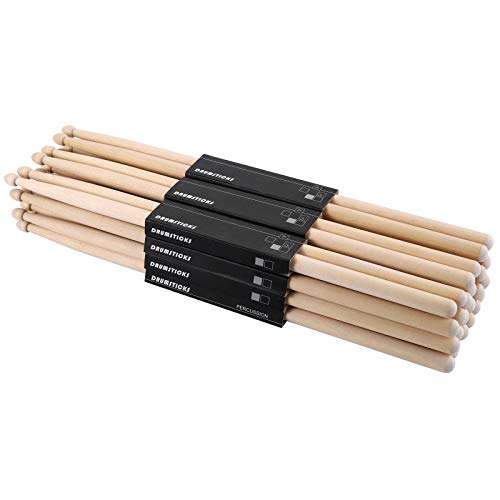 Suwimut 12 Pairs Maple Wood Drumsticks for Kids
