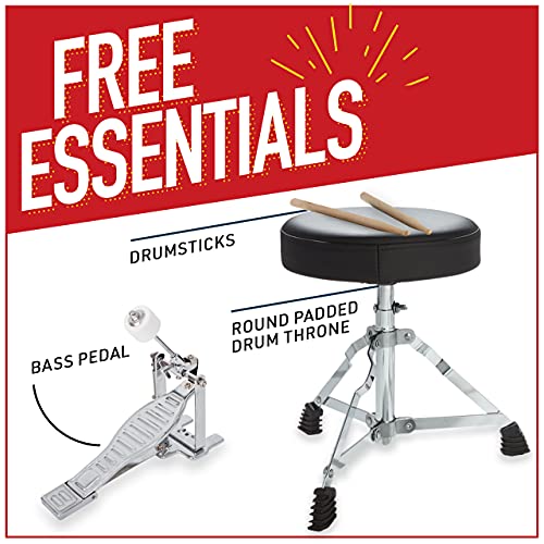 Mendini Kids Drum Set - 4 Piece Junior Kit