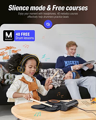 Donner 7-Pad Roll-Up Electric Drum Set