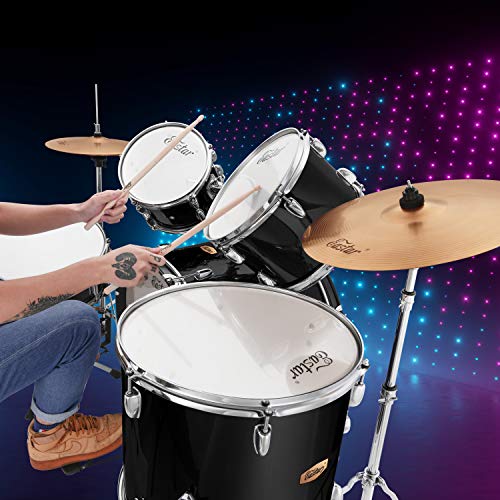 Eastar 5-Piece Full-Size Black Drum Kit