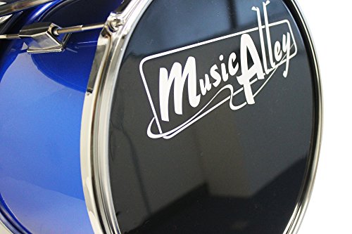 Kids Blue Junior Drum Kit with Pedal & Stool