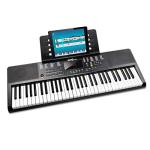 RockJam 61-Key Compact Keyboard Piano with LED Display, Keynote Stickers & Lessons