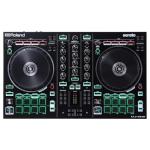 Roland DJ-202 Compact DJ Controller | 2-Channel, 4-Deck Controller for Serato DJ Lite | Large, Low-Latency Platters | Iconic Roland Drum Kit Sounds