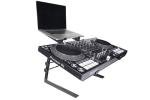 Headliner Covina Portable Dual DJ Controller Stand; Adjustable and Durable DJ Stand for Controller and Laptop; Perfect for your DJ Rig at Home, in the Club or on the Road (HL20003)