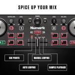 Numark DJ2GO2 Touch Compact DJ Controller with 2 Decks, Mixer, Audio Interface and Serato Lite
