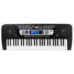 RockJam 54 Key Keyboard Piano with Power Supply, Sheet Music Stand, Piano Note Stickers & Lessons