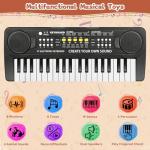 37 Key Upgrade Piano Keyboard for Kids Musical Toys for 3 4 5 6 Year Old Girls Keyboards Pianos for Beginners with Microphone for 3+ Year Old Boys Girls Gifts