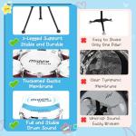 Upgraded Kids Drum Set, 5 Piece Toy Set for Toddlers 3-5 Band Rock Jazz Drum Musical Instrument Toys for Boys Girls Christmas Birthday Gifts