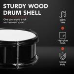 Best Choice Products 3-Piece Beginner Drum Set for Kids Juniors, w/Throne Stool, Cymbal, Drum Sticks, Bass Drum Pedal, 2 Toms - Black