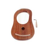 Alnicov Lyre Harp 10 String Harp Portable Small Harp with with Tuning Wrench For String Musical Instrument Stable Sound Quality Harp