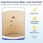 Mendini by Cecilio Drum Set, 5 Piece 16 Inch Junior Drums Kit with Bass, Toms, Snare Drum, Cymbal, Hi-Hat, Drumsticks & Seat for Beginner Student (Metallic Blue)