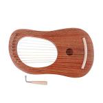 Alnicov Lyre Harp 10 String Harp Portable Small Harp with with Tuning Wrench For String Musical Instrument Stable Sound Quality Harp