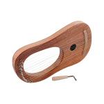 Alnicov Lyre Harp 10 String Harp Portable Small Harp with with Tuning Wrench For String Musical Instrument Stable Sound Quality Harp