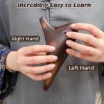 OcarinaWind 12 Hole Ocarina Classic Masterpiece Collectible, Alto C Ceramic Ocarina (Forest Whisper) (Stawfire Ceramic)