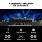 Denon DJ SC LIVE 4 Standalone DJ Controller with Stem Separation on 4-Decks, Wi-Fi Streaming, Build-in Speakers, Serato DJ and Virtual DJ Compatible
