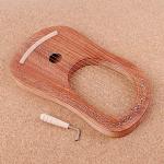 Alnicov Lyre Harp 10 String Harp Portable Small Harp with with Tuning Wrench For String Musical Instrument Stable Sound Quality Harp