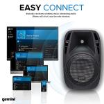 Gemini Portable PA System with Stands - 600W Bluetooth Speaker System with 6-Channel Mixer, Dual 10" Speakers, Mic & Cables - Complete All-in-One Kit for Small Events, DJs & Karaoke (ES-210MXBLU-ST)