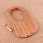 Alnicov Lyre Harp 10 String Harp Portable Small Harp with with Tuning Wrench For String Musical Instrument Stable Sound Quality Harp