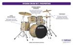 Yamaha Rydeen 5-Piece Drum Set With 22" Bass Drum, Floor Tom, 2 Toms With Ball Clamp And Wood Snare Drum, Champagne Glitter