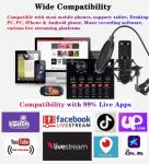 Podcast Equipment Bundle, BM-800 Condenser with Voice Changer, Recording Studio Package - Podcast Microphone Bundle for Laptop, Streaming/Live Broadcast/YouTube Recording (AM200-V8)