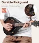 Vangoa Mandolin Instrument A Style, Acoustic Mandolin Musical Instrument Solid Spruce Top 8 String for Beginners, Adults, Teens, Dark Brown