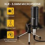 MAONO MaonoCaster Lite AU-AM200-S1 All-in-One Podcast Equipment Set with 3.5mm Microphone for Live Streaming, Podcast Recording, PC, Smartphone