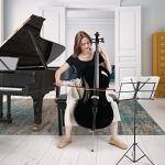 Ktaxon Full-Size Cello, Beginner Cello 4/4, Acoustic Cello Set with Portable Bag, Bow, Rosin, Bridge, Adults & Kids String Musical Instruments(Black)