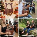 VixxNoxx Lyre Harp, 16-String Mahogany Lyra Harp Kit, Stringed Musical Instruments with Tuning Wrench Bag Instructions Extra Strings for Beginners Adults