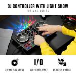 Numark Party Mix II DJ Controller with Lights, 2 Decks, Mixer, Audio Interface and Serato Lite