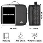 MATEIN Cord Organizer Case with Adjustable Divider, DJ Cable File Bag for DJ Gear, Sound Instrument and Music Equipment Accessories, Shockproof Portable Double Layer Cord Bags, Black