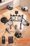 AKLOT B-CORE530 Electric Drum Set: Dual-Zone Quiet Mesh Drum Pads, 10’’ Dual-Trigger Cymbals, Height-Adjustable Rack, 360 Sounds, USB MIDI, Lesson Book, Throne, Sticks, Headphones