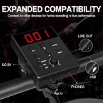 AODSK Electric Drum Set with 4 Quiet Drum Pads,Portable and Solid Drum Set for Beginner with 200 Sounds,2 Switch Pedal,Drum Throne,Drumsticks,Headphones (UAED-403TS)