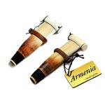 ARMENIAN DUDUK - 2 reed - handmade from ARMENIA - Oboe Balaban Woodwind Instrument Apricot Wood - Playing Instruction - Gift Armenian flute and National case