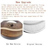 Miwayer Lyre Harp Kit 16 Strings Musical Instrument Mahogany Body Reindeer Totem Professional Harp Instrument with Accessories and Case (Brown)