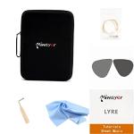 Miwayer Lyre Harp Kit 16 Strings Musical Instrument Mahogany Body Reindeer Totem Professional Harp Instrument with Accessories and Case (Brown)