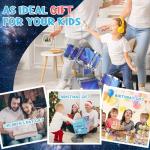 Kids Drum Set for Toddlers Musical Jazz Drum with Stool Toys for 3-5 4-6 5-7 Boys Girls Birthday, Blue
