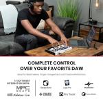 Akai Professional MPK Mini MK3-25 Key USB MIDI Keyboard Controller With 8 Backlit Drum Pads, 8 Knobs, Music Production Software and Native Instruments Sound Package (NKS Integration), White