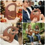 VixxNoxx Lyre Harp, 19-String Mahogany Lyra Harp Kit, Stringed Musical Instruments with Tuning Wrench Bag Instructions Extra Strings for Beginners Adults